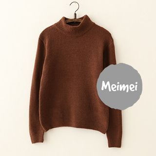 Meimei Mock-neck Knit Top