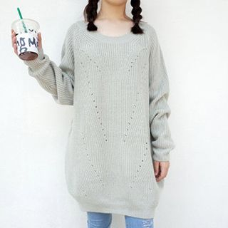 Dute Cable Knit Long Sweater