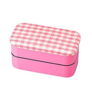 Hakoya Hakoya Nunobari 2 Layers Lunch Box M Hoccori Pink