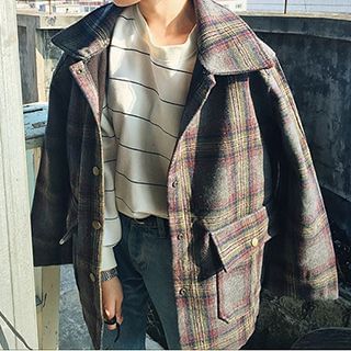 Eva Fashion Plaid Jacket