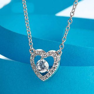 T400 Jewelers Sterling Silver Heart Necklace