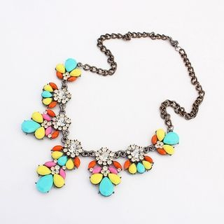 LENNI Jeweled Flower Necklace