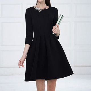 Fashion Street Long-Sleeve A-Line Dress