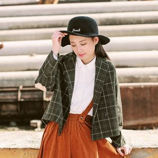 tete Elbow Patch Plaid Jacket