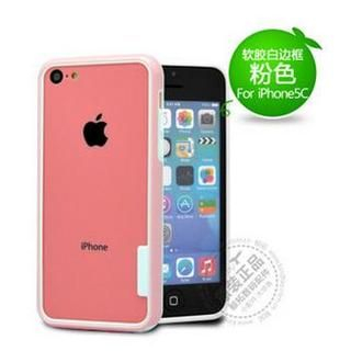 Kindtoy iPhone 5C Case Soft - White & Pink - One Size
