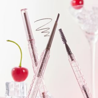 Flortte - Solid Small Machete Eyebrow Pencil (01-03) #02 Cinnamon Warm Brown - 110Mg