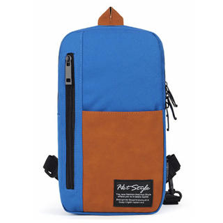 Mr.ace Homme Panel Zip Nylon Slingback Bag
