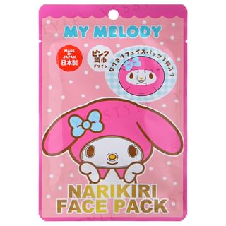 Asunarosya - Sanrio My Melody Narikiri Face Pack Pink 1 Pc