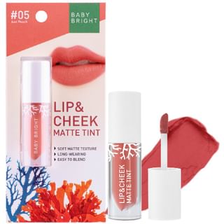 Baby Bright - Lip & Cheek Matte Tint 05 Just Peach