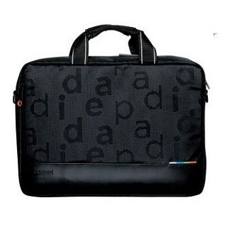 Dixbo Lettering Paneled Laptop Shoulder Bag