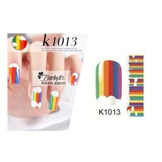 Benlyz Nail Art Sticker (K1013) 1 sheet (14 Stickers)