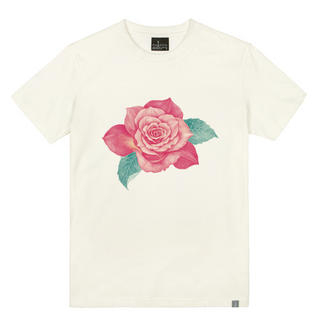 the shirts Pink Rose Print T-Shirt