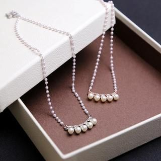 Love Generation Tiny Faux-Pearl Necklace