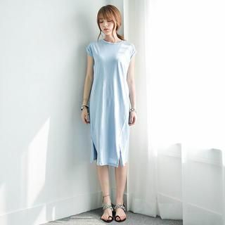 JUSTONE Cutout-Trim Long T-Shirt Dress