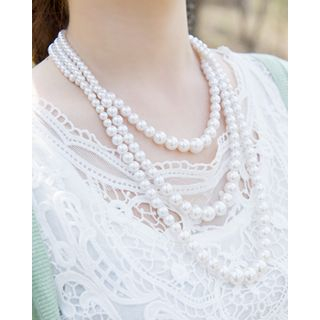 Miss21 Korea Faux-Pearl Layered Necklace