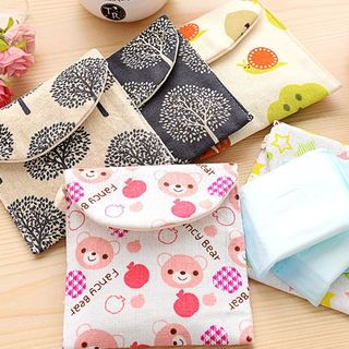 Good Living Printed Sanitary Pad Pouch