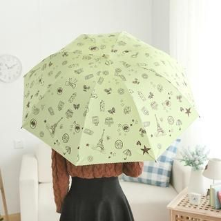 Lazy Corner Printed Foldable Umbrella