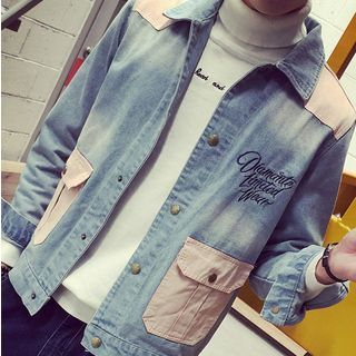 JUN.LEE Denim Single Breasted Jacket