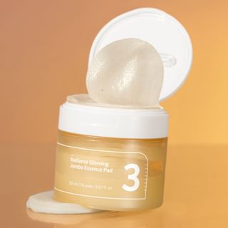 Numbuzin - No.3 Radiance Glowing Jumbo Essence Pad 70 Sheets