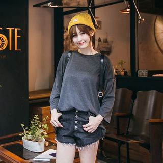 Tokyo Fashion Long-Sleeve Plain T-Shirt