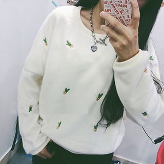 Bloombloom Embroidered Pullover