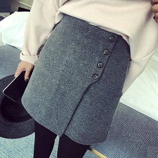 Supernini Woolen A-Line Skirt