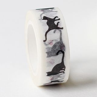 Paper House Cat Decorative Tape