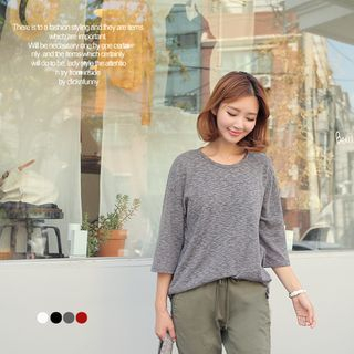 CLICK 3/4-Sleeve Knit Top