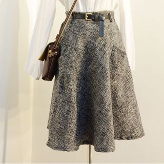 X:Y A-Line Skirt with Belt