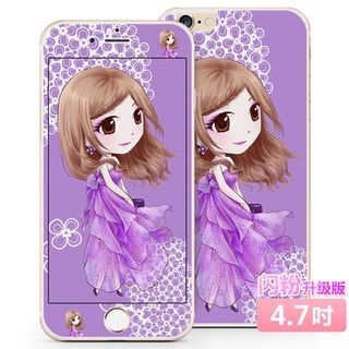 Kindtoy Girl Print iPhone 6 / 6s / 6 Plus Protective Film (Front & Back)