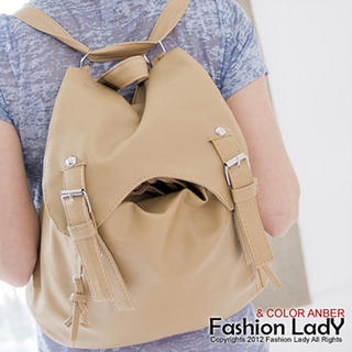 2-Way Buckled Flap Backpack