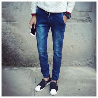 Danjieshi Washed Tapered Jeans