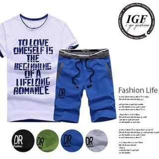 I Go Fashion Set: Printed T-Shirt + Shorts