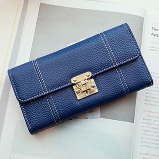SUOAI Faux Leather Long Wallet