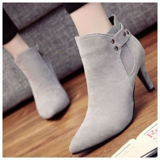 BAYO Kitten Heels Pointy Ankle Boots