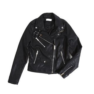 ssongbyssong Belted Diagonal-Zip Rider Jacket