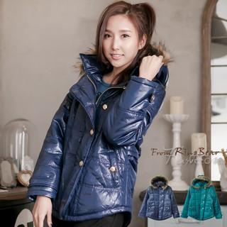 RingBear Faux-Fur Removable Hooded Padded Jacket