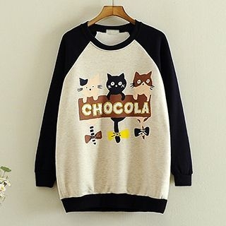 Storyland Cat-Print Sweatshirt
