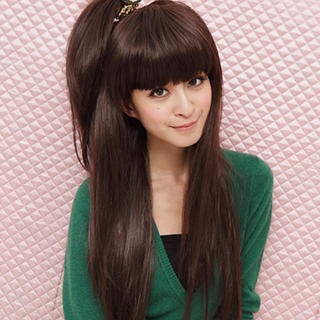 Clair Beauty Long Full Wig - Straight  Coffee - One Size