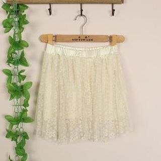 Cute Colors Lace A-Line Skirt
