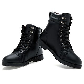 Preppy Boys Lace-Up Ankle Boots
