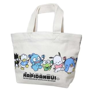 Sanrio Hapidanbui Canvas Tote Lunch Bag One Size
