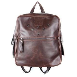 MURATI Faux-Leather Studded Backpack