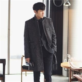 MITOSHOP Notched-Lapel Single-Breasted Coat
