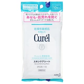 Kao - Curel Intensive Moisture Care Skincare Refreshing Wipes 10 Pcs