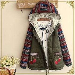 Fairyland Embroidered Pattern Hooded Jacket