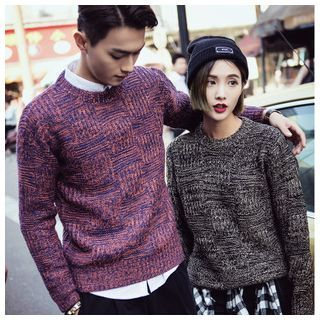 Simpair Couple Matching Melange Sweater