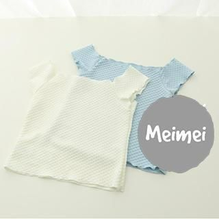 Meimei Off-shoulder Frill Sleeve Top
