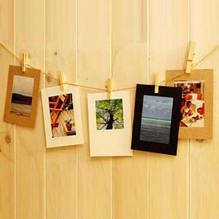 Home Simply Set: Paper Photo Frames + Paper Peg + Strap