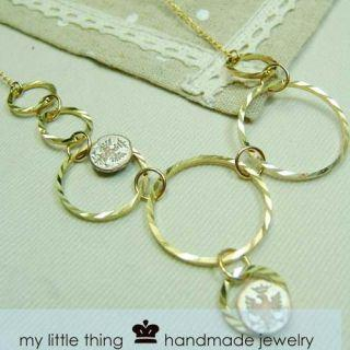 MyLittleThing Glamorous Golden Circle Necklace
